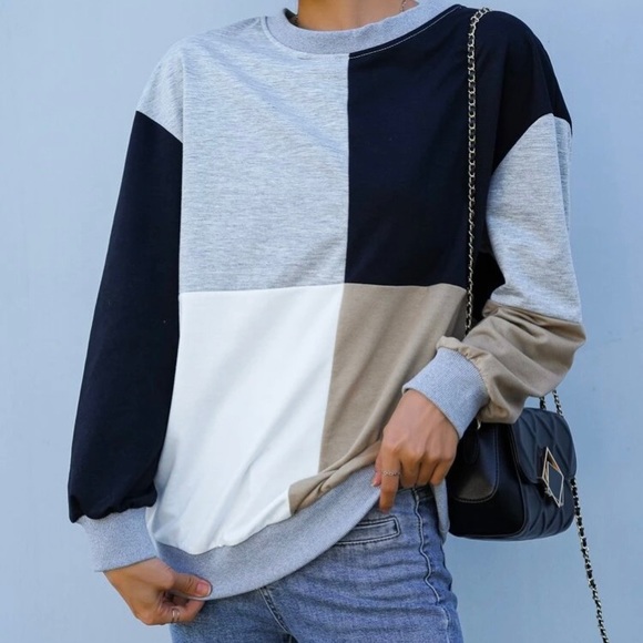 🔥LAST DAY🔥Geometric Lightweight Pullover - Picture 2 of 5